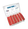 70-971-13 Shrink Tubing Kit, 110 Pieces, 6 in. Lengths, 6 Sizes, 1/8 in. To 1 in., 2:1 Heat Shrink Tubing, Red - image 1