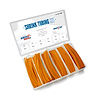 70-971-17 Shrink Tubing Kit, 110 Pieces, 6 in. Lengths, 6 Sizes, 1/8 in. To 1 in., 2:1 Heat Shrink Tubing, Orange - image 1