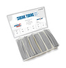 70-971-19 Shrink Tubing Kit, 110 Pieces, 6 in. Lengths, 6 Sizes, 1/8 in. To 1 in., 2:1 Heat Shrink Tubing, Gray - image 1