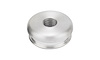 70-BAB1 Brushed Billet Aluminum Threaded Boot Bezel 3/8"-24 Thread - image 1