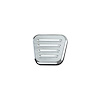 BAG-6100 Billet Aluminum E-Brake Pad Brushed Aluminum - image 1