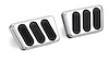 BAG-6121 Billet Aluminum Throttle Pedal Pads 1964-70 Mustang
