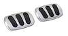 BAG-6139 Billet Aluminum Curved Brake/Clutch Pad Brushed Aluminum - image 1