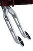 BCA-9500 Brake Pedal Arm, XL Oval Pad, 90 deg., Bronze Pivot Bushing, Billet Aluminum, Brushed Finish - image 1
