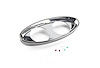 BDI-9100 1932 Ford Oval Billet Aluminum Dash Insert 3-3/8" Two Gauge - image 1