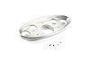BDI-9103 1932 Ford Oval Billet Aluminum Dash Insert 3-1/8" Five Gauge - image 1