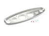 Oval Billet Aluminum Dash Insert 3-3/8" Six Gauge - image 1