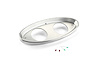 1932 Ford Oval Billet Aluminum Dash Insert 3-3/8" Two Gauge - image 1