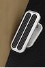 BFR-6116 Adjustable Foot Rest, Rectangular, w/Rubber Insert, 1.5 in. x 4 in., Brushed Finish