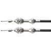 Combination Hood & Trunk Release Cable Kit Brushed Finish Handle Assembly - image 3
