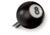 BLACK SHIFTER 8 BALL KNOB - image 1