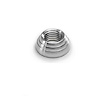 DK-003 Dash Knob Bezel, 7/16 in.-20 Size, Female, Deco Style, Brushed - image 1