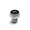 DK-012P Dash Knob Bezel, 7/16 in.-20 Size, Male, Lucille Style, Polished - image 1