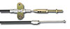 Emergency Brake Cable Kit 144 in. Emergency Brake Connector Cable Lokar Foot Operated Brake Black Housing - image 1