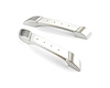 GSE-2155 Interior Door Pull, Goolsby Edition, Upholstery Ready Insert, XL Size, Billet Aluminum, Pair, Brushed