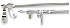 KD-20C4HT Ford C4 Stainless Steel Kickdown Cable Kit Brushed Finish Aluminum Fittings and Ferrule - image 1