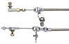 KD-20PGHT GM Powerglide Stainless Steel Kickdown Cable Kit Brushed Finish Aluminum Fittings and Ferrule - image 1