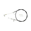 KD-2727U Chrysler TF-727 Universal Kickdown Cable Kit Black Coated Cable with Brushed Finish Aluminum Fittings and Ferrule - image 1