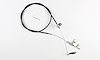 KDP-20C4U Ford C4 Stainless Steel Universal Kickdown Cable Kit Polished Finish with Black Cable Housing