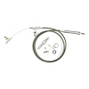 KDP-2700BLD GM TH700-R4 Blower Drive Stainless Steel Kickdown Cable Kit Polished Aluminum Fittings and Ferrule - image 1