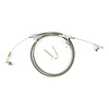 KDP-2727HT Chrysler TF-727 Stainless Steel Kickdown Cable Kit Polished Aluminum Fittings and Ferrule