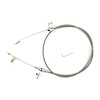 KDP-2FMXHT Ford FMX Stainless Steel Kickdown Cable Kit Polished Aluminum Fittings and Ferrule - image 1