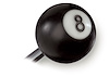 8-Ball Shifter Knob 8-Ball Button - image 1