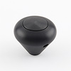 SK-6870 Auto Transmission Shifter Knob, For Lokar Shifters Only, Plain Button, Billet Aluminum, Mushroom, Black - image 1