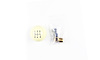 MANUAL SHIFT KNOB 5 SPEED IVORY - image 1