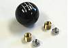 SK-6876 Manual Transmission Shifter Knob, For Lokar Shifters Only, 5 Speed, 2 in. Knob, Billet Aluminum, Black - image 1