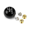 SK-6895 Manual Transmission Shifter Knob, For Lokar Shifters Only, 4 Speed, Reverse Up Left, 2 in. Knob, Billet Aluminum, Black - image 1