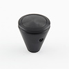 SK-6935 Auto Transmission Shifter Knob, For Lokar Shifters Only, Plain Button, Billet Aluminum, Lokar HiTech, Black - image 1