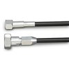U-Cut-to-Fit Speedometer Cable Kit Black Rubber Housing - image 1