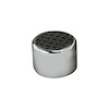 Round Chrome Steel Dimmer Cover, Rubber Insert - image 1