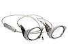 TC-1000HDP1 Hi-Tech Throttle Cable Kit, Fits w/Holley Sniper Dual Plenum, 92 mm Intake, Stainless Steel Housing, Clear Ring - image 1