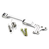 TCB-40SD2 Street Demon Throttle/Kickdown Cable Mounting Bracket Polished Aluminum - image 1