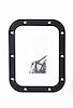 X70-SFR Rectangular Shift Boot Ring, 6.75 in. x 5.25 in. Outer/5.5 in. x 4 in. Inner, Black Stainless Steel - image 1