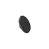 BLACK OVAL ALUMINUM DIMMER COVER - image 1