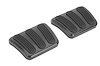 XBAG-6133 Billet Aluminum Curved Brake/Clutch Pad Midnight Series Black - image 1