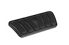 XBAG-6175 Brake Pedal Pad, Curved, w/Rubber Insert, Billet Aluminum, Black Finish - image 1
