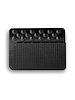 XBAG-6197 Brake Pedal Pad, Goolsby Edge Edition, w/Rubber Inserts, Billet Aluminum, Black Finish - image 1