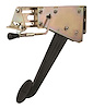 XEFB-9008 Under-the-Dash Foot Operated Emergency Brake Solid Ball-Milled Arm