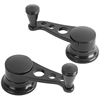 Black Steel Vent Window Cranks Ford Pre 1949 - image 1