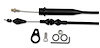 XKD-2700TP GM TH700-R4 Tuned Port Stainless Steel Kickdown Cable Kit Black Anodized Aluminum Fittings and Ferrule - image 1