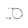 XKD-2FMXU Hi-Tech Kickdown Kit, U-Cut-To-Fit, Incl. Black Fittings w/Ferrule/Instructions, Black Housing, Black Finish - image 1