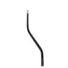 XRLK-69014 Lever Conversion Kit, 16 in. Double Bend Lever, No Bottom Threads, Black Finish - image 1