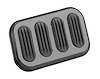XSG-6008 Steel Brake Pedal Pad Standard Series Pad Size - image 1