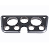 6772-B Gauge Bezel, Brushed w/Gray Overlay