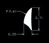 EXT-4 Exterior Trim, Billet Aluminum, Smooth, Polished Finish, 4 ft. Stick - image 3