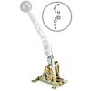 GS700T Gated Automatic Shifter, For GM 700R4, w/2 Bolt Spud No Lever Or Knob, Incl. Brackets/Neutral Saftey Switch/ Hardware - image 1
